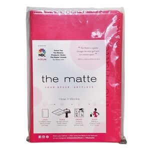 The Matte Pink Faux Leather Make Up Organizer Space Saver - New/Unopened